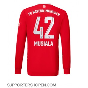 Bayern Munich Jamal Musiala #42 Hemma Matchtröja 2022-23 Långärmad